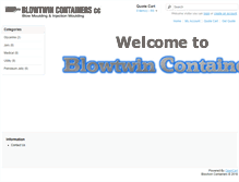 Tablet Screenshot of blowtwin-containers.co.za